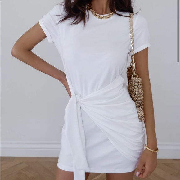 🆕 White Shirt Dress - Picture 2 of 10